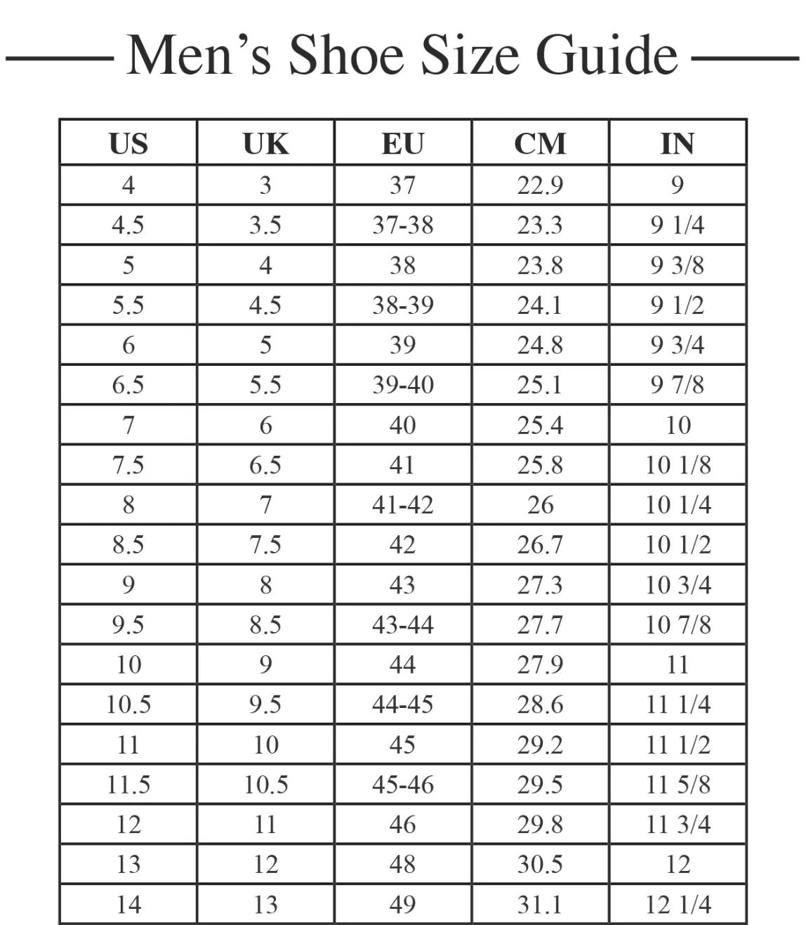 Mens chinese shoe size to us online